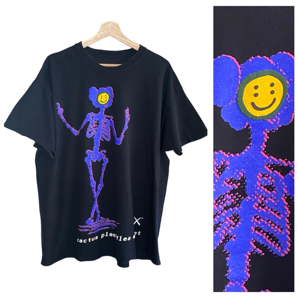 Cactus Plant Flea Market x KAWS Black Fortnite Skeleton T-shirt XL